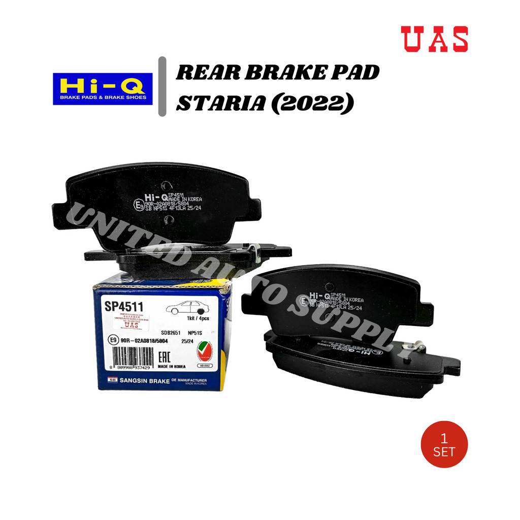 Hi-Q SANSSIN Rear Brake Pad SP-4511 (1set) Applicable for